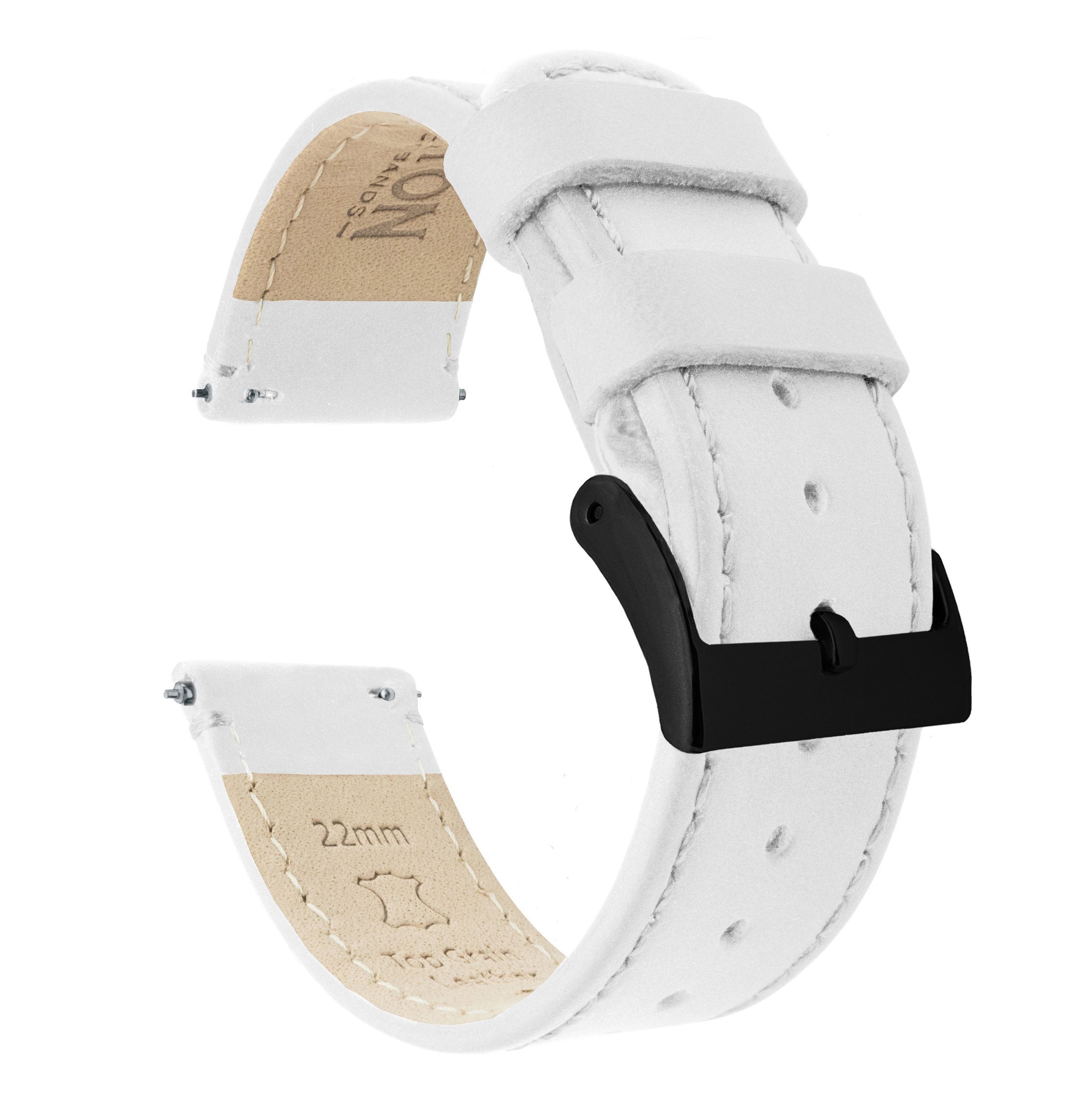 Suunto Vertical & Race | White Leather & Stitching - Barton Watch Bands