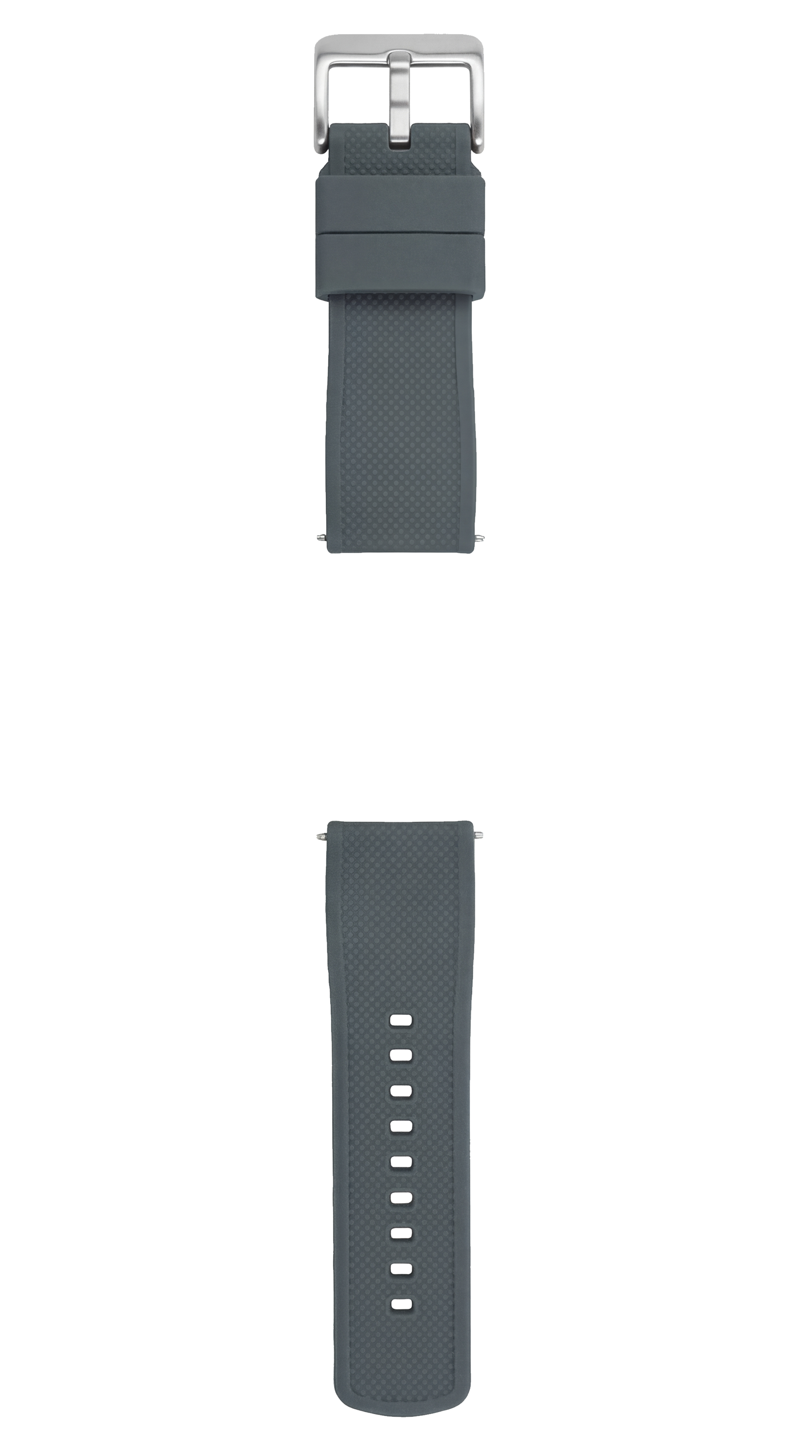 Smoke Grey Top Black Bottom Elite Silicone Watch Band