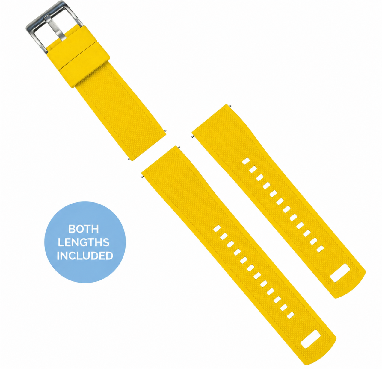 Yellow Elite FKM Rubber Watch Band