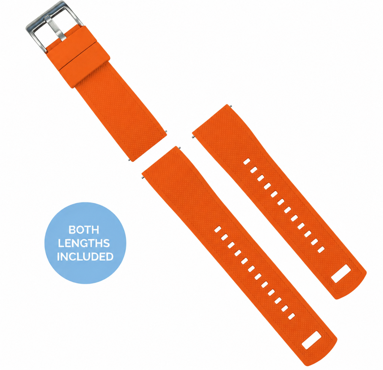 Pumpkin Orange Elite FKM Rubber Watch Band