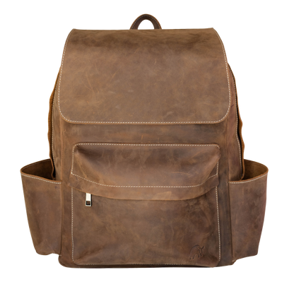Leather Rugged Backpack - Terra