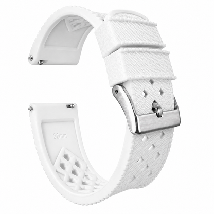 White Tropical Style Watch Band