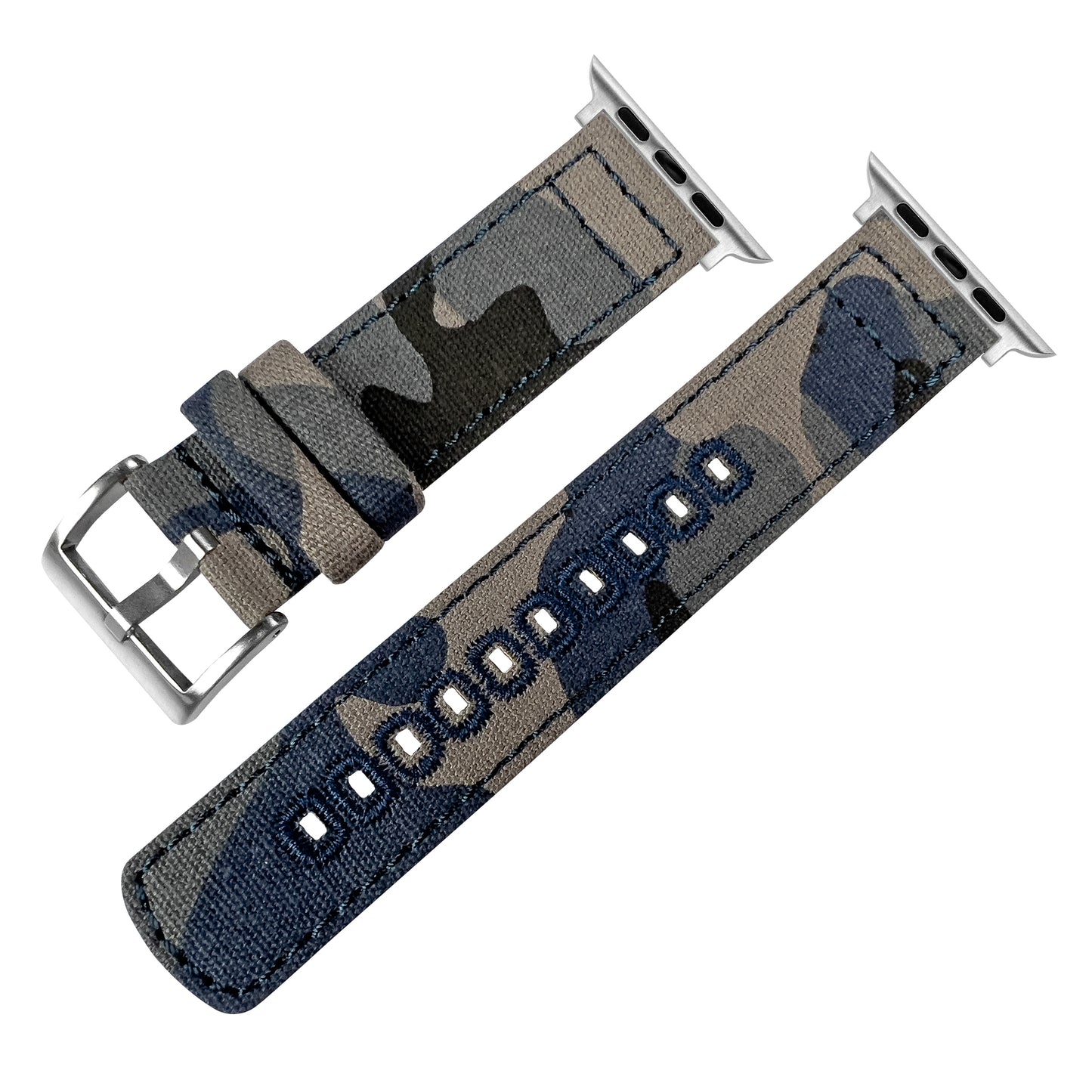 Apple Watch Navy Camouflage Canvas Watch Band