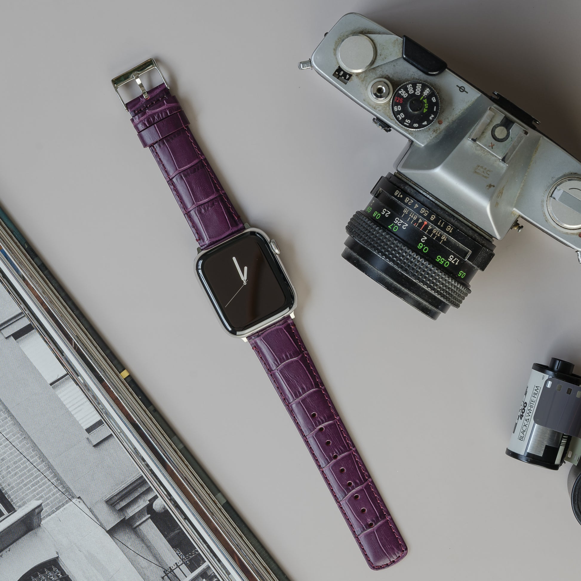 Apple Watch | Merlot Alligator Grain Leather - Barton Watch Bands