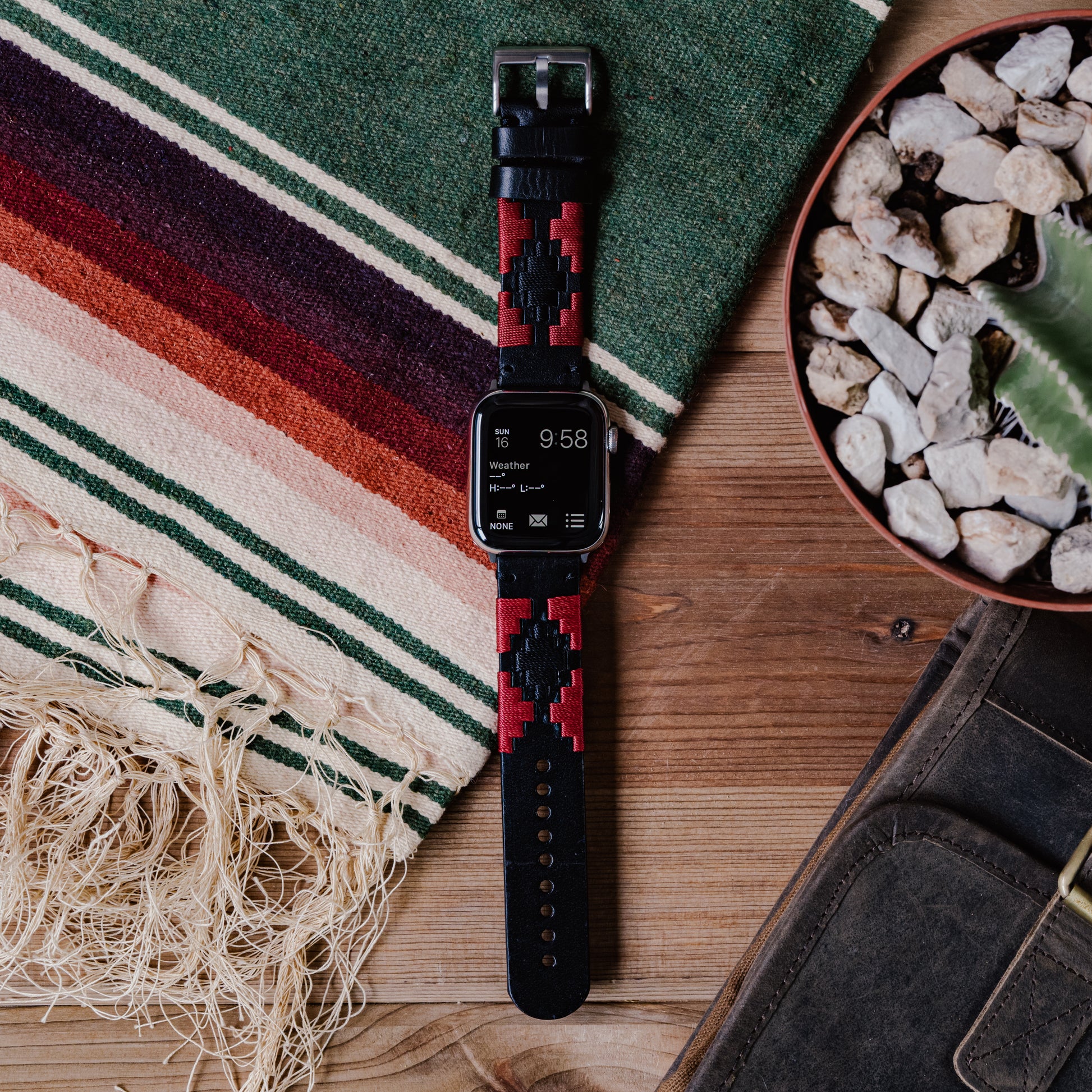 Apple Watch | Gaucho | Crimson & Black - Barton Watch Bands