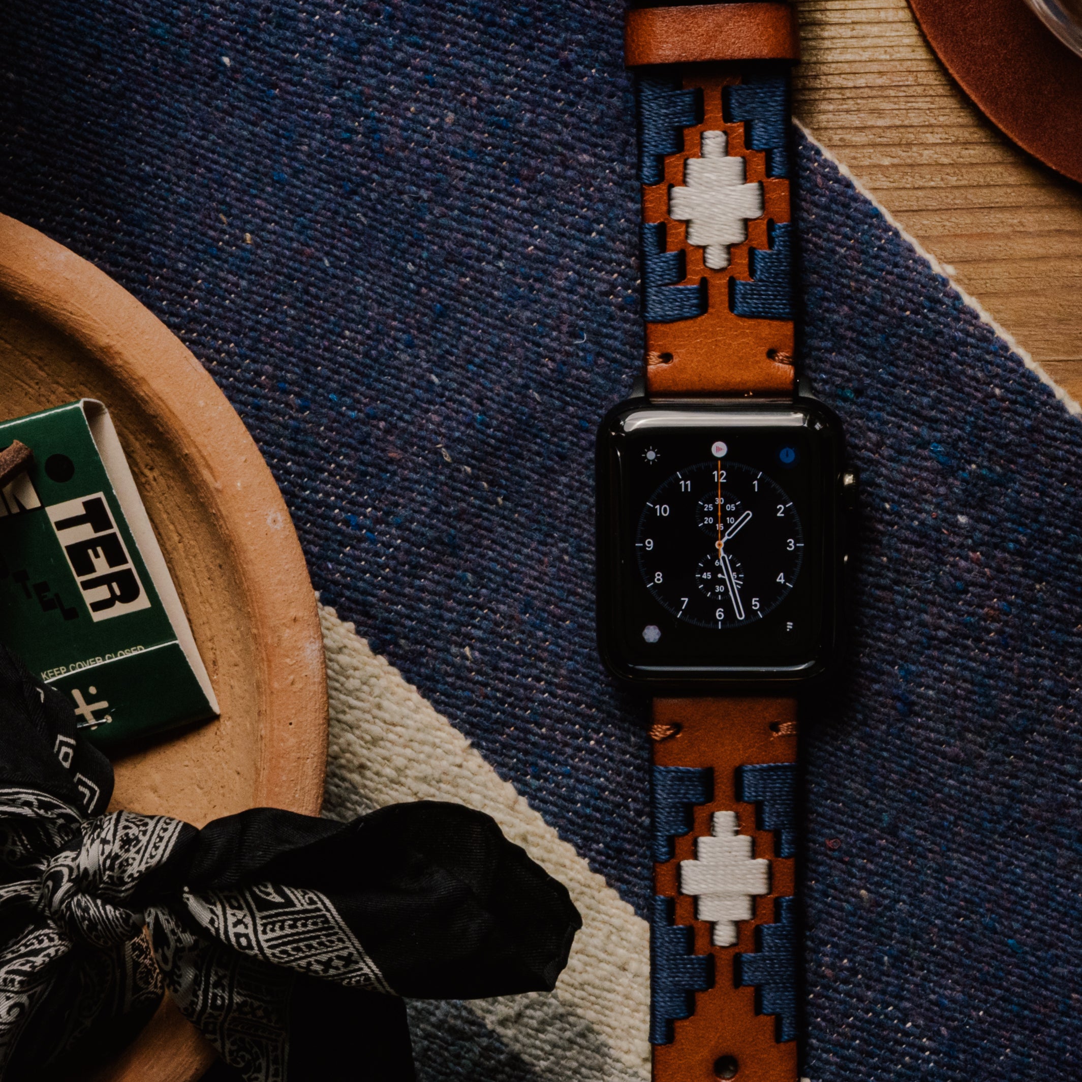 Apple Watch | Gaucho | Navy & Linen - Barton Watch Bands