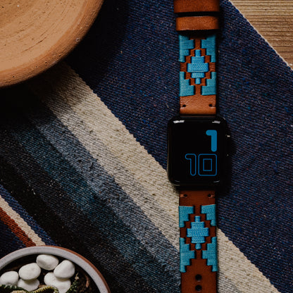 Apple Watch | Gaucho | Turquoise & Sky Blue - Barton Watch Bands