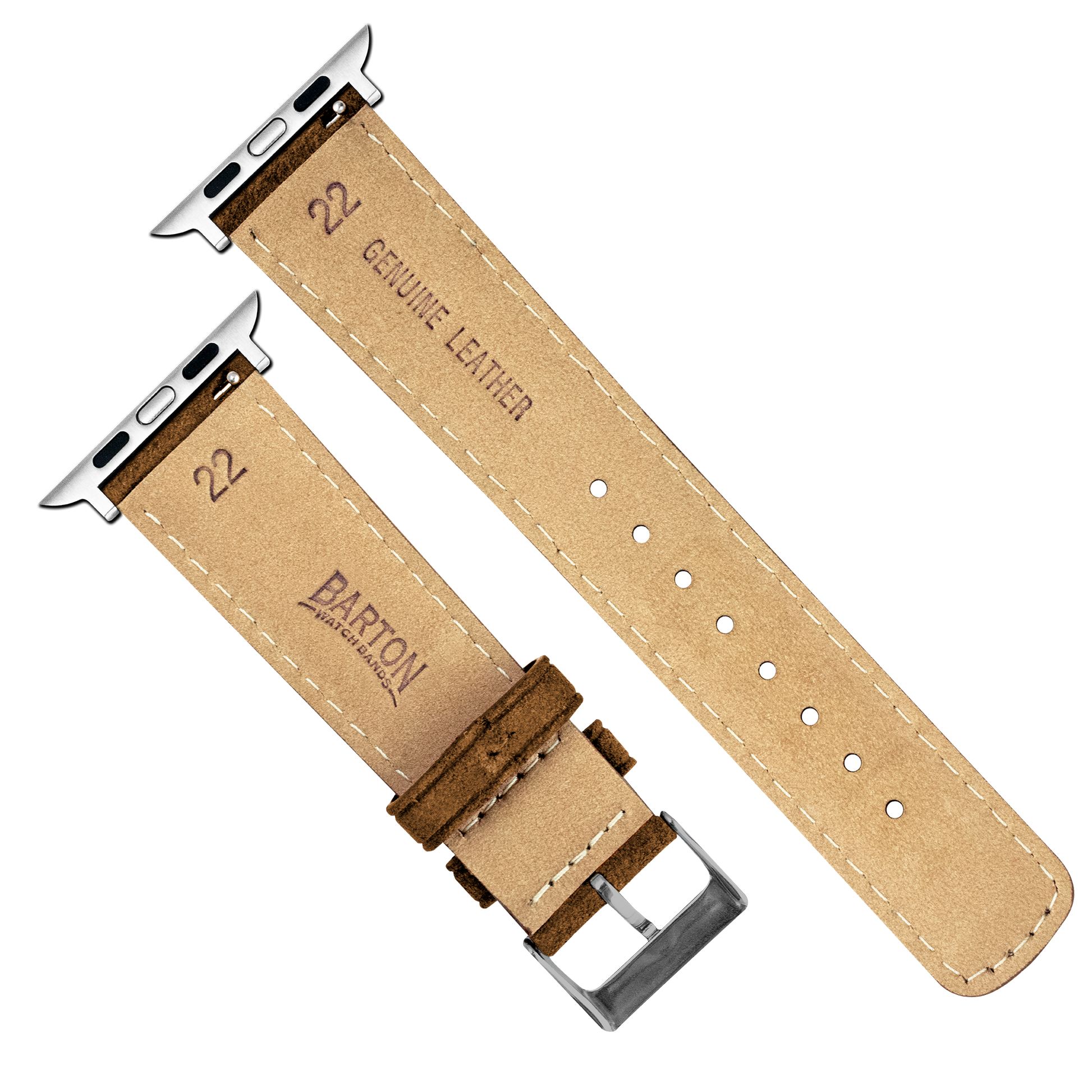 Brown LV Pattern Extra Wide Elastic Apple Watch Band - Hand-Stitched –  QtCatz