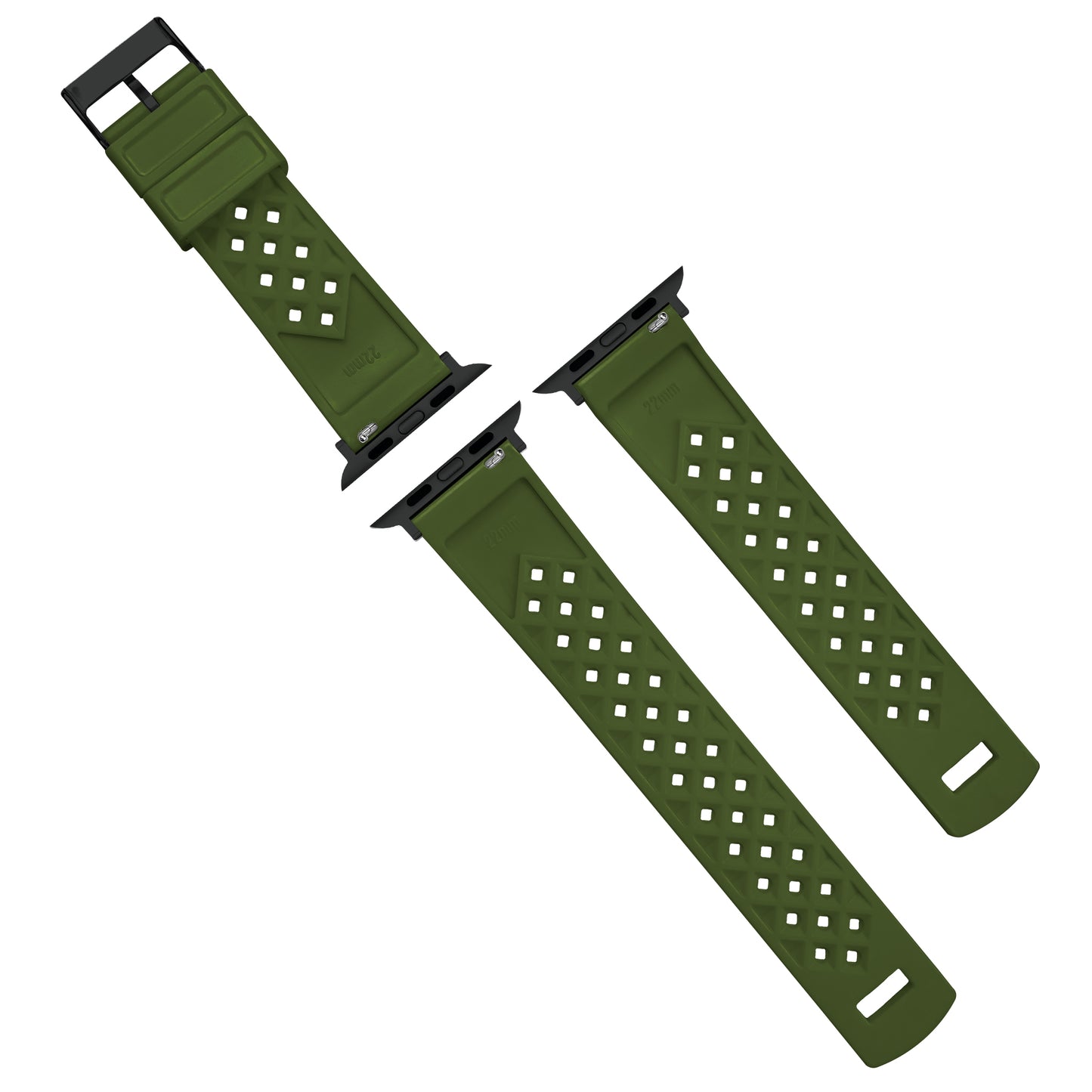 Apple Watch Tropical Style Army Green Watch Band