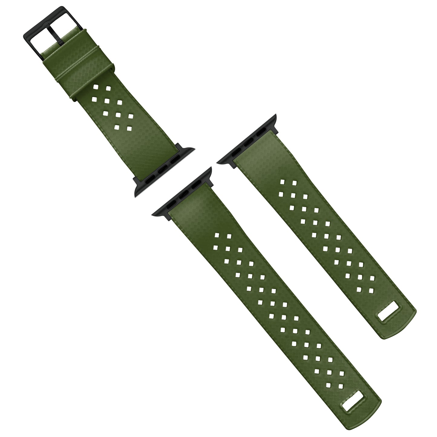 Apple Watch Tropical Style Army Green Watch Band
