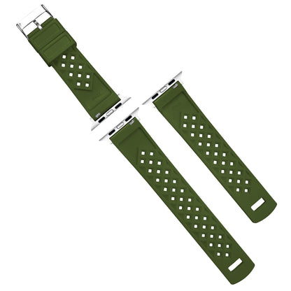 Apple Watch Tropical Style Army Green Watch Band