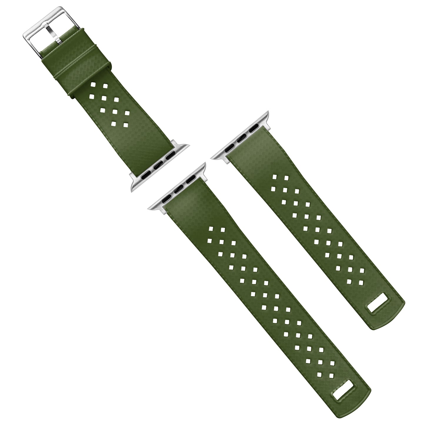 Apple Watch Tropical Style Army Green Watch Band