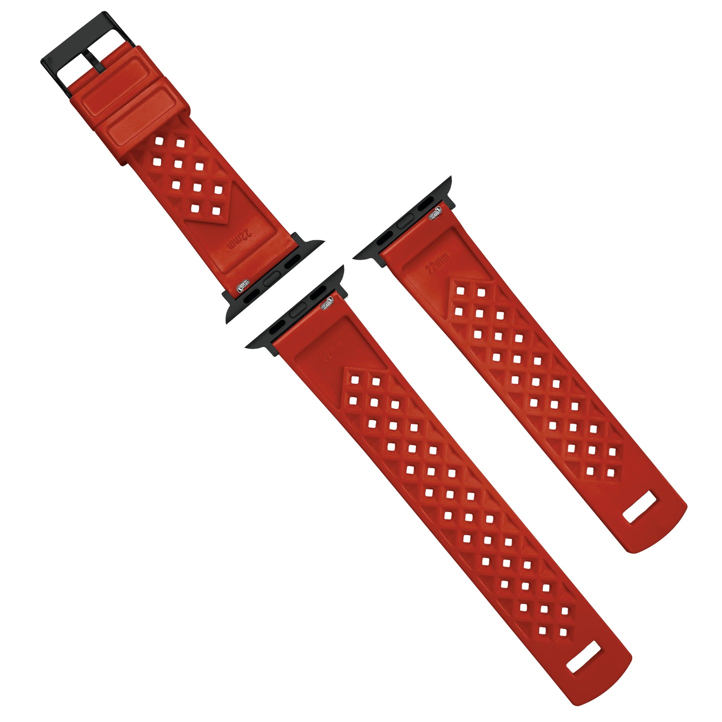 Apple Watch Tropical Style Crimson Red Watch Band