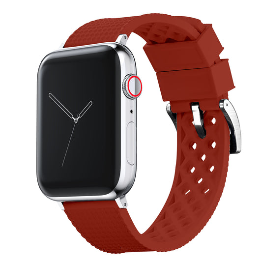 Apple Watch Tropical Style Crimson Red Watch Band