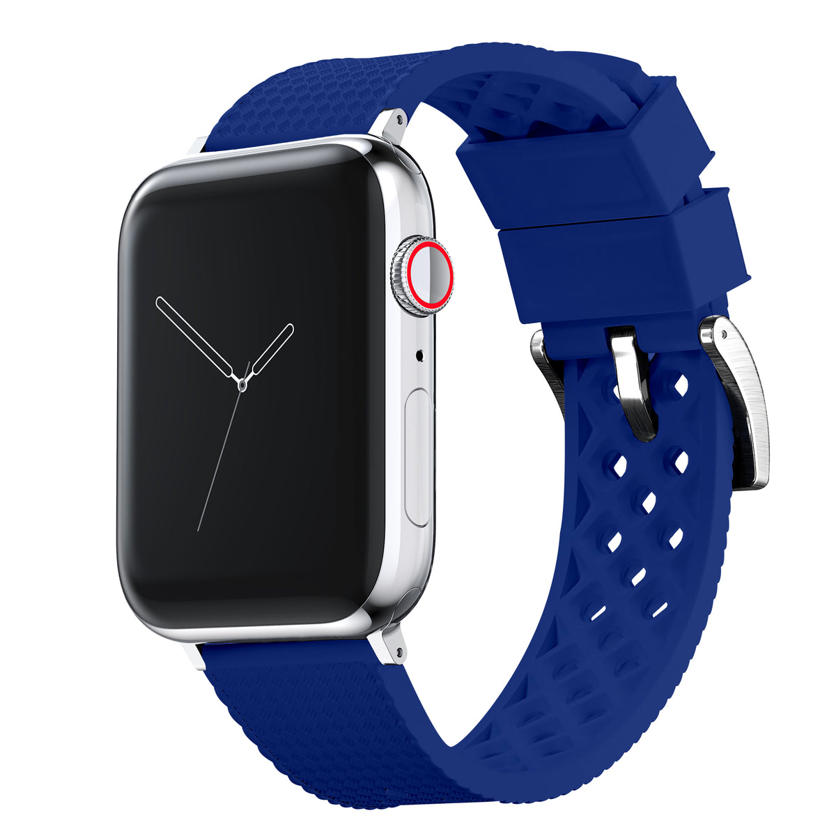 Luxe Audrey Blue Apple Watchband Milwaukee Leather Apple Watch Band - Blue ➦ Made in USA main image 3