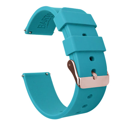 Samsung Galaxy Watch3 | Silicone | Aqua Blue - Barton Watch Bands