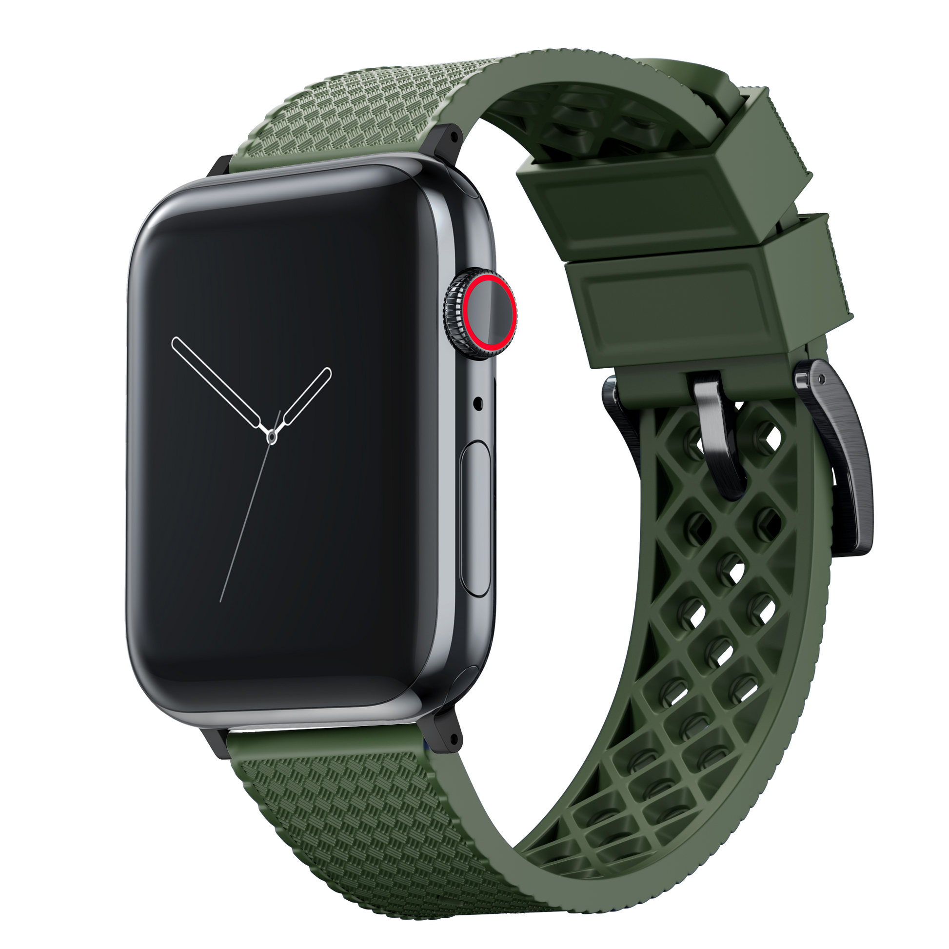 Apple watch olive green band 2025