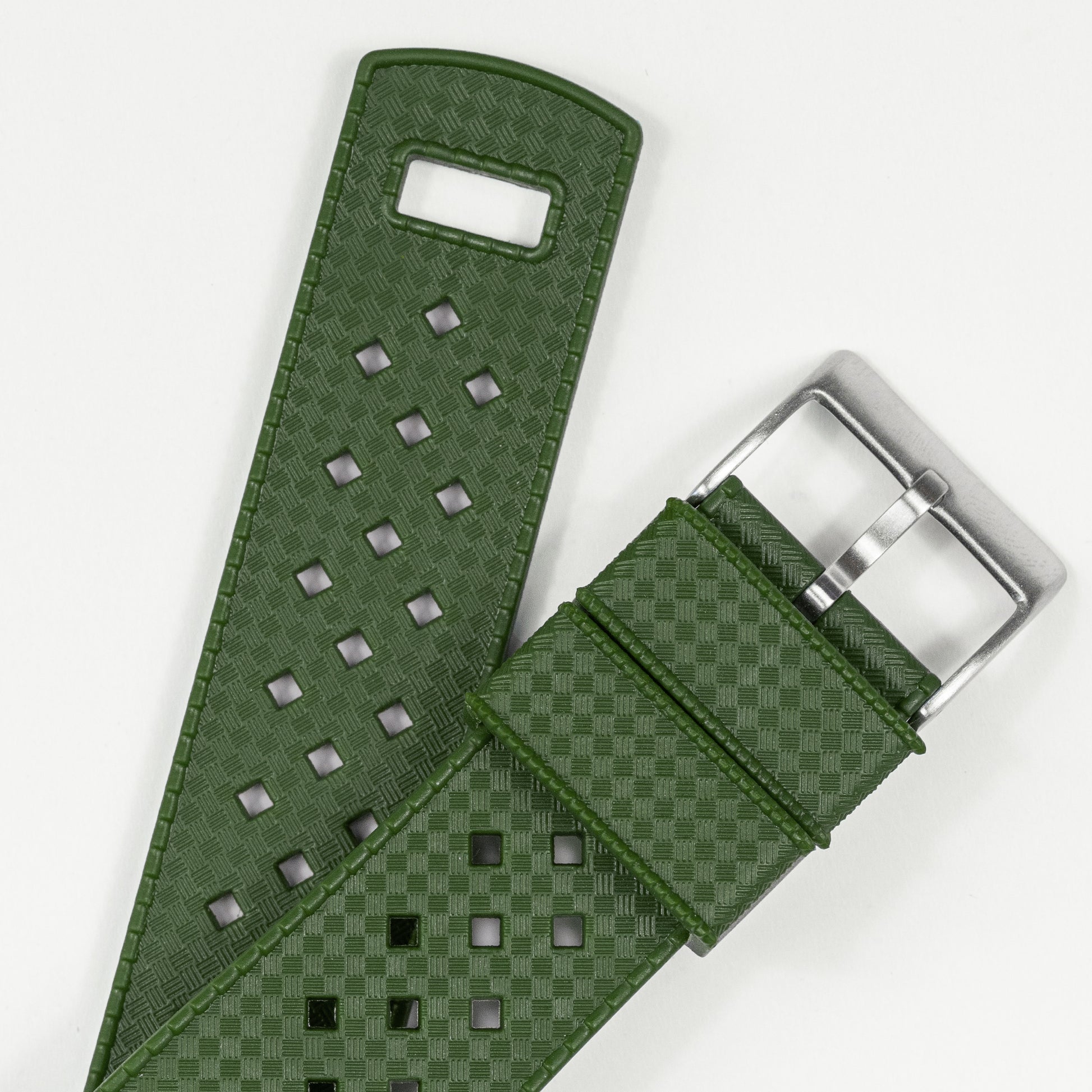 Moto 360 Gen2 | Tropical-Style | Army Green - Barton Watch Bands