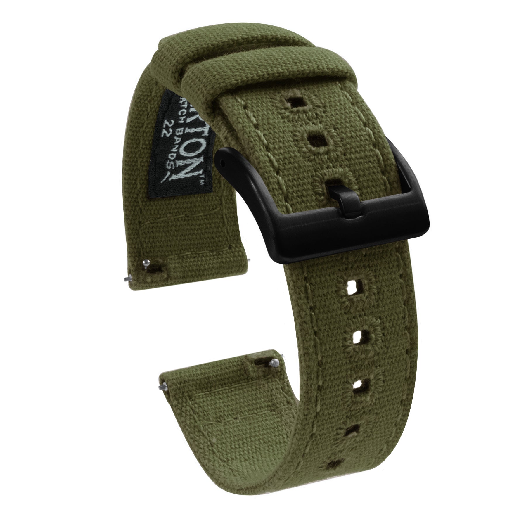 Samsung Galaxy Watch5 | Army Green Canvas - Barton Watch Bands