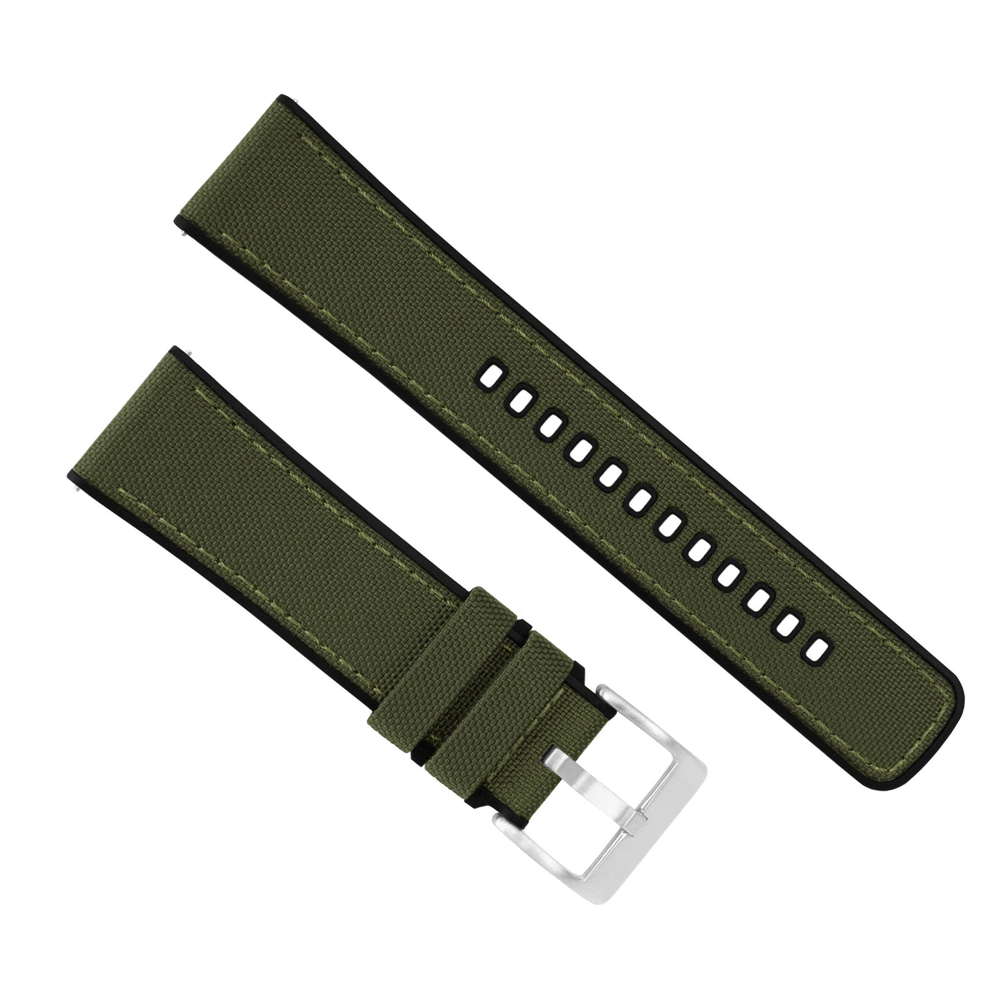 Timex Weekender Expedition Watches Cordrua Fabric Silicone Hybrid Army Green Watch Band