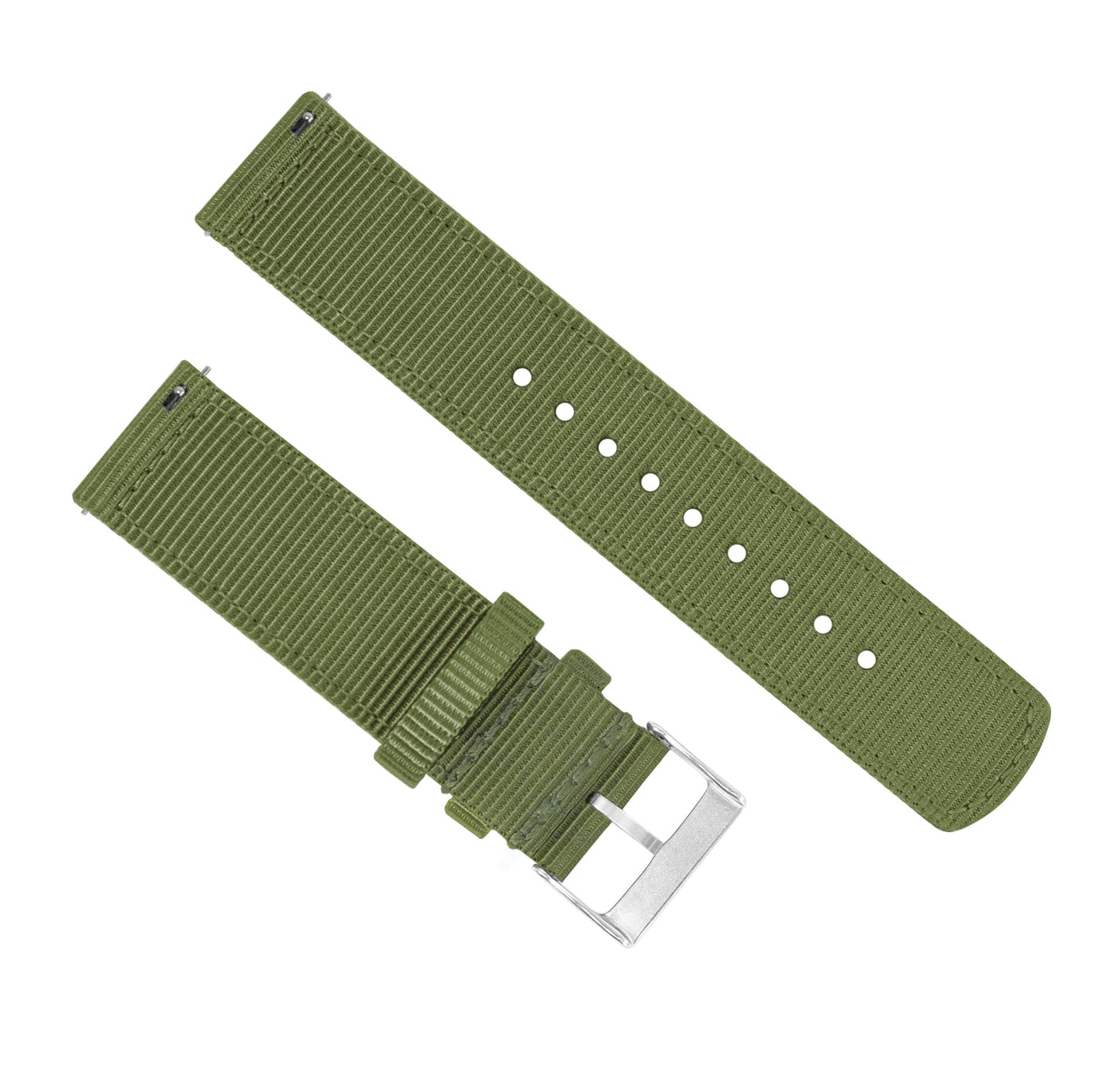 Withings Nokia Activité and Steel HR | Two-Piece NATO Style | Army Green - Barton Watch Bands