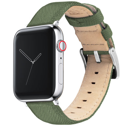 Apple Watch | Army Green Sailcloth - Barton Watch Bands