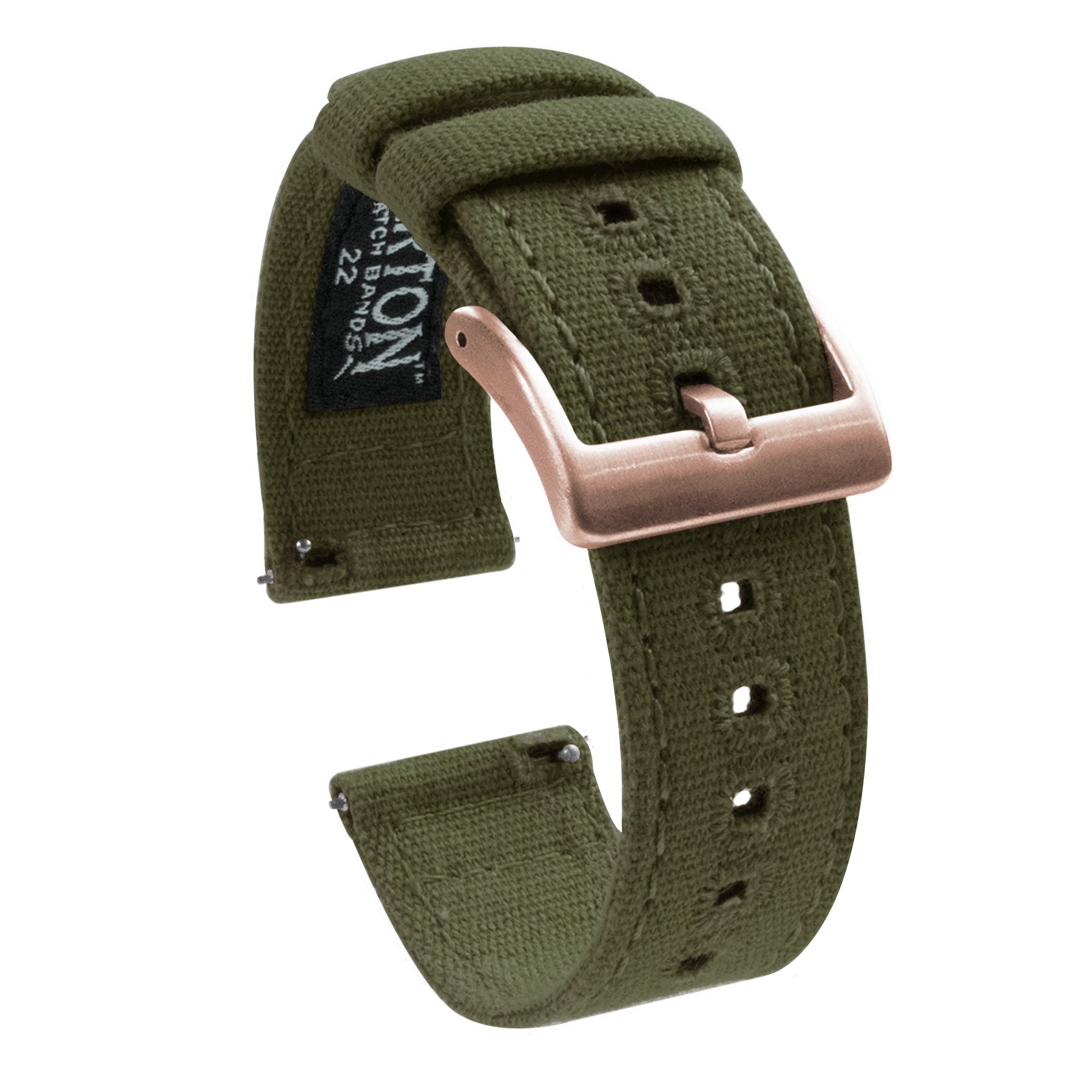Army Green | Crafted Canvas - Barton Watch Bands