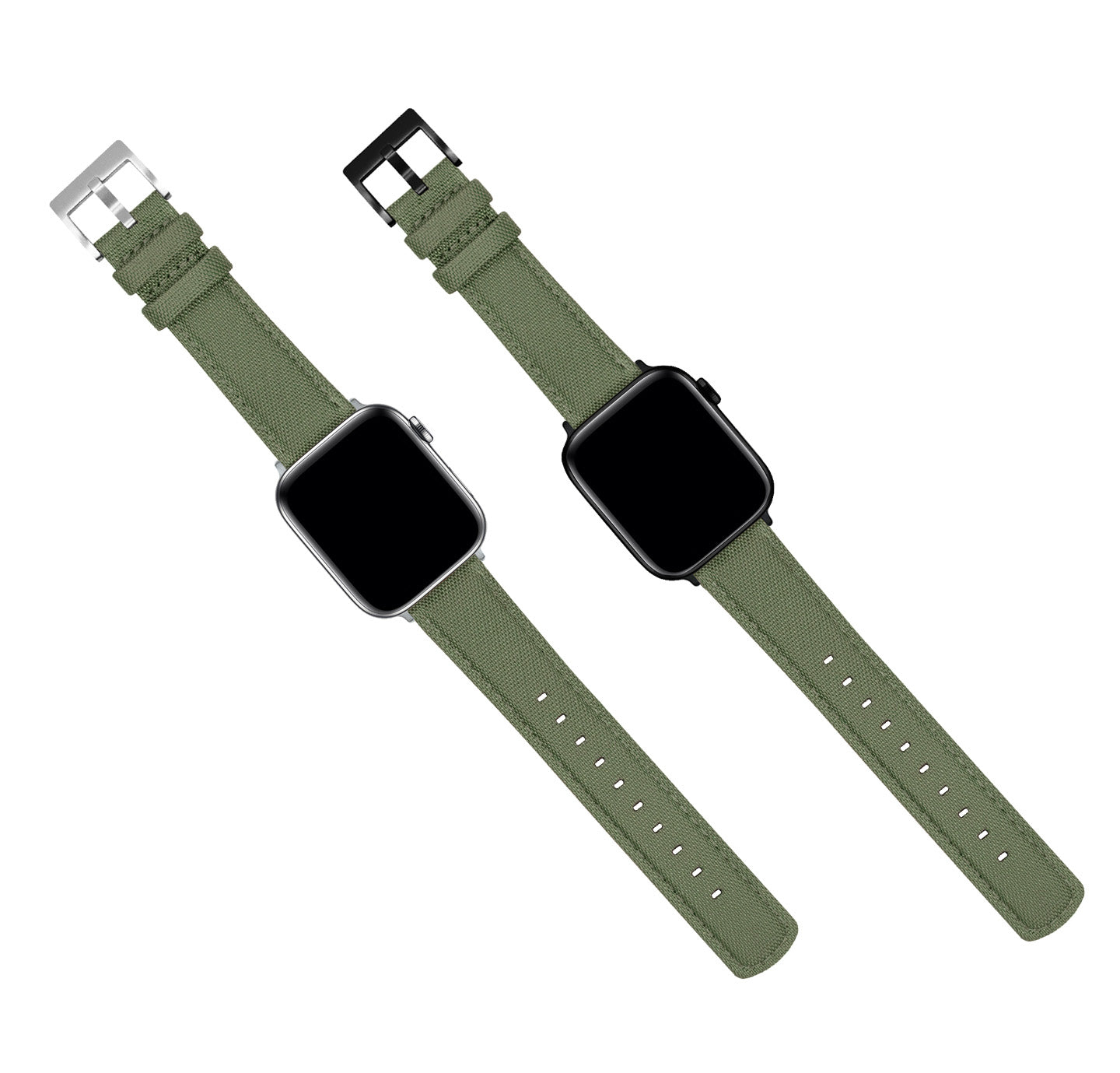 Apple Watch Army Green Sailcloth Watch Band Barton Watch Bands