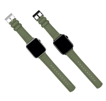 Apple Watch | Army Green Sailcloth - Barton Watch Bands