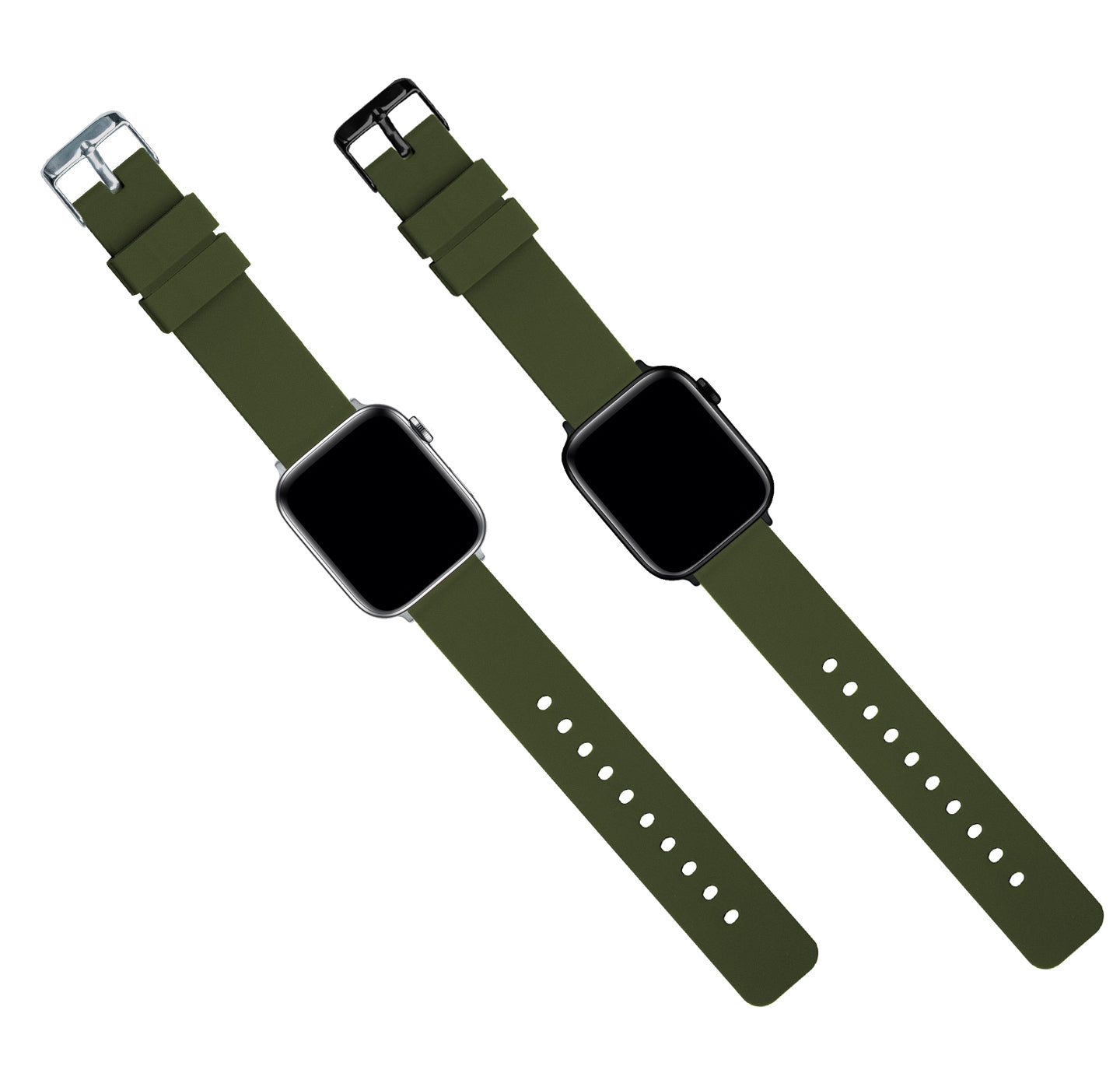 Black and green apple watch band shop