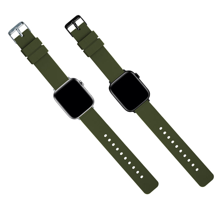 Apple Watch | Silicone | Army Green - Barton Watch Bands