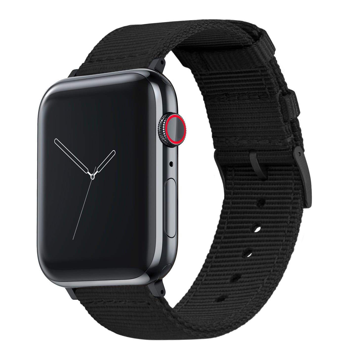 Apple Watch | Two-piece NATO Style | Black - Barton Watch Bands