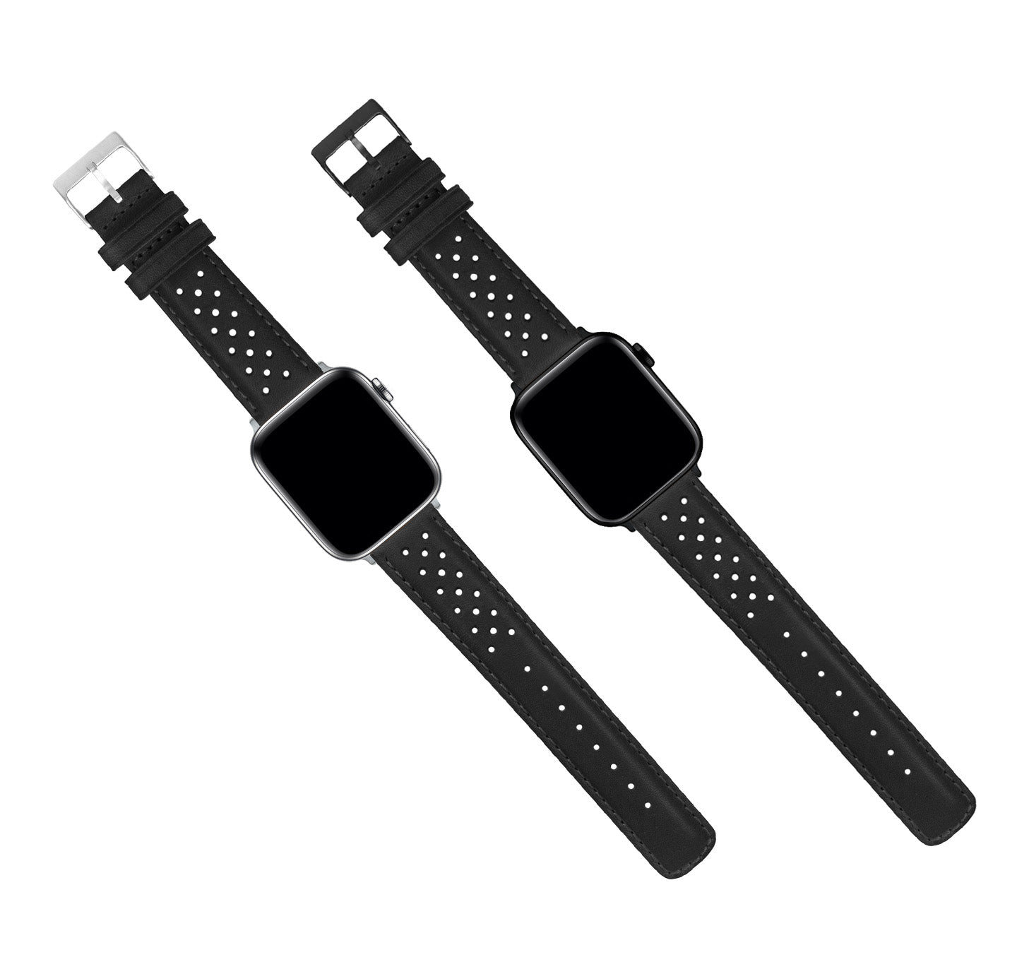 Apple Watch | Black Racing Horween Leather - Barton Watch Bands