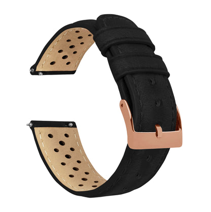 Black | Racing Horween Leather - Barton Watch Bands