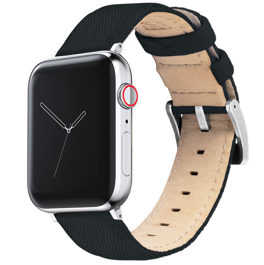 Apple Watch | Black Sailcloth - Barton Watch Bands