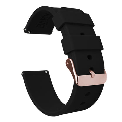 Samsung Galaxy Watch3 | Silicone | Black - Barton Watch Bands