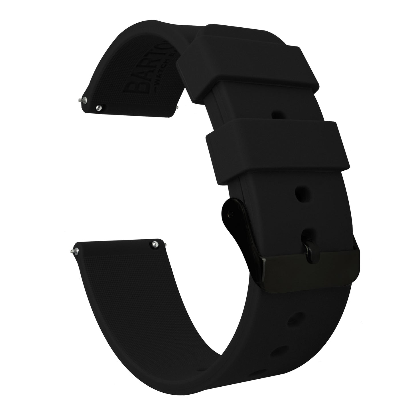 Samsung Galaxy Watch4 | Silicone | Black - Barton Watch Bands