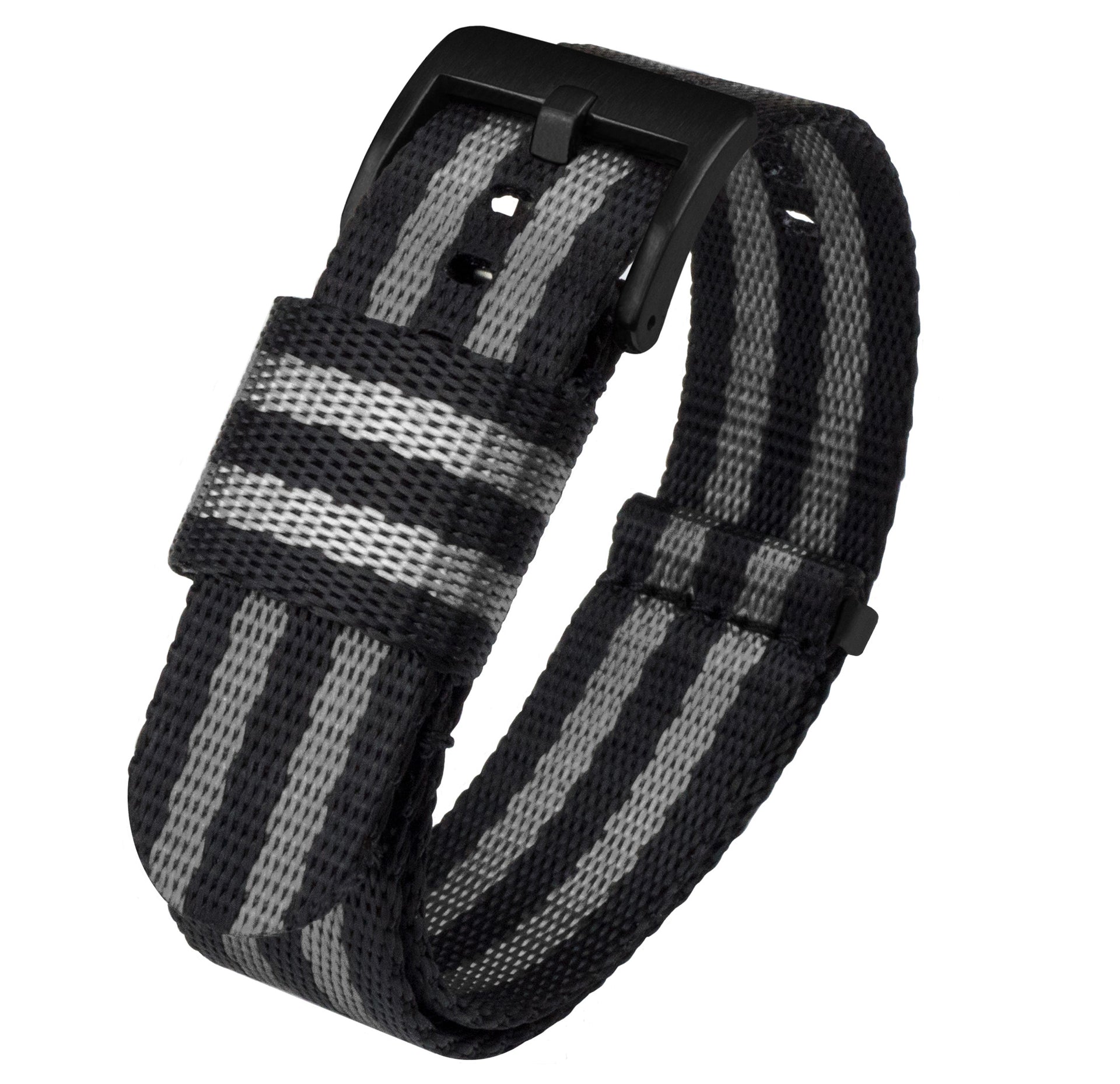 Seatbelt Nylon NATO¬Æ Watch Strap James Bond Black Grey Nylon