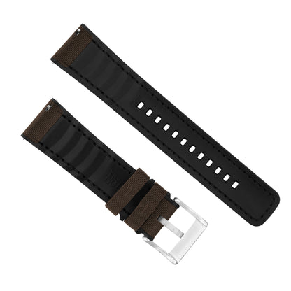 MOONSWATCH Bip | Cordrua Fabric & Silicone Hybrid | Chocolate Brown - Barton Watch Bands
