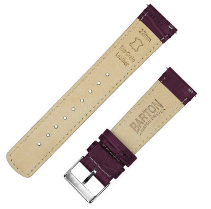 Samsung Galaxy Watch3 | Merlot Alligator Grain Leather - Barton Watch Bands