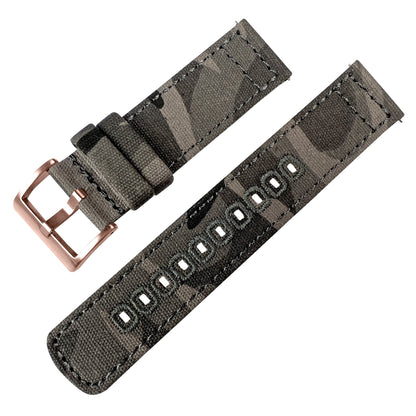 Samsung Galaxy Watch6 Navy Camouflage Canvas Watch Band