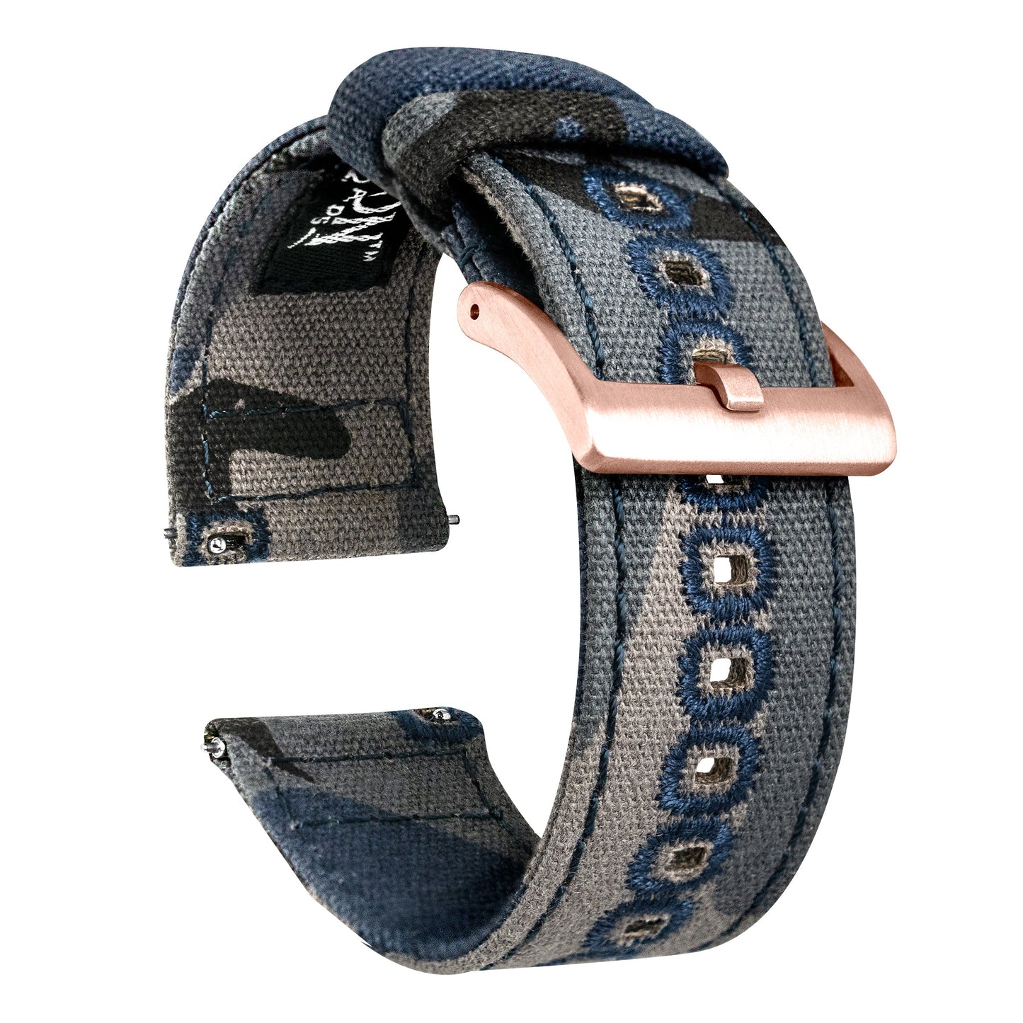 Samsung Galaxy Watch5 Grey Camouflage Canvas Watch Band