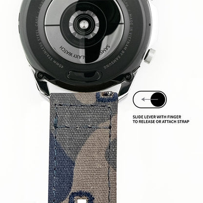 Samsung Galaxy Watch6 Grey Camouflage Canvas Watch Band