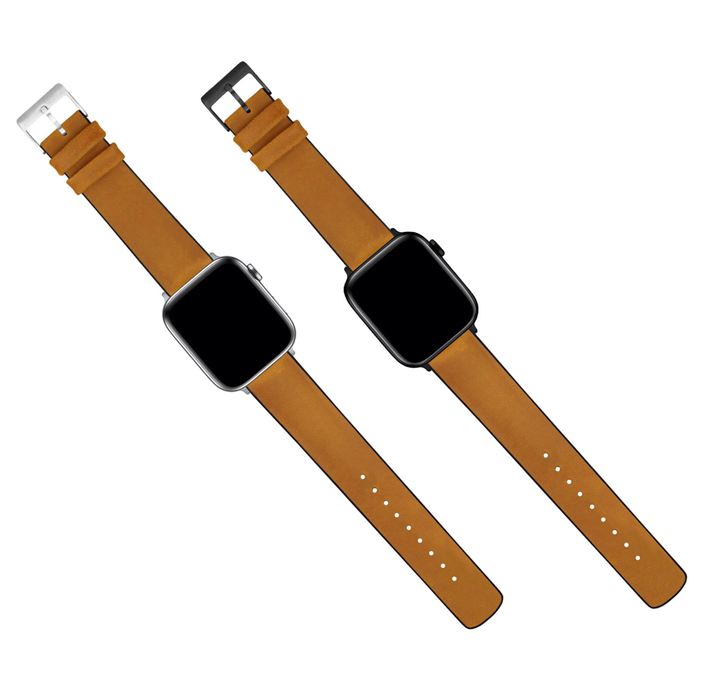 Apple Watch | Cedar Brown Leather and Rubber Hybrid - Barton Watch Bands