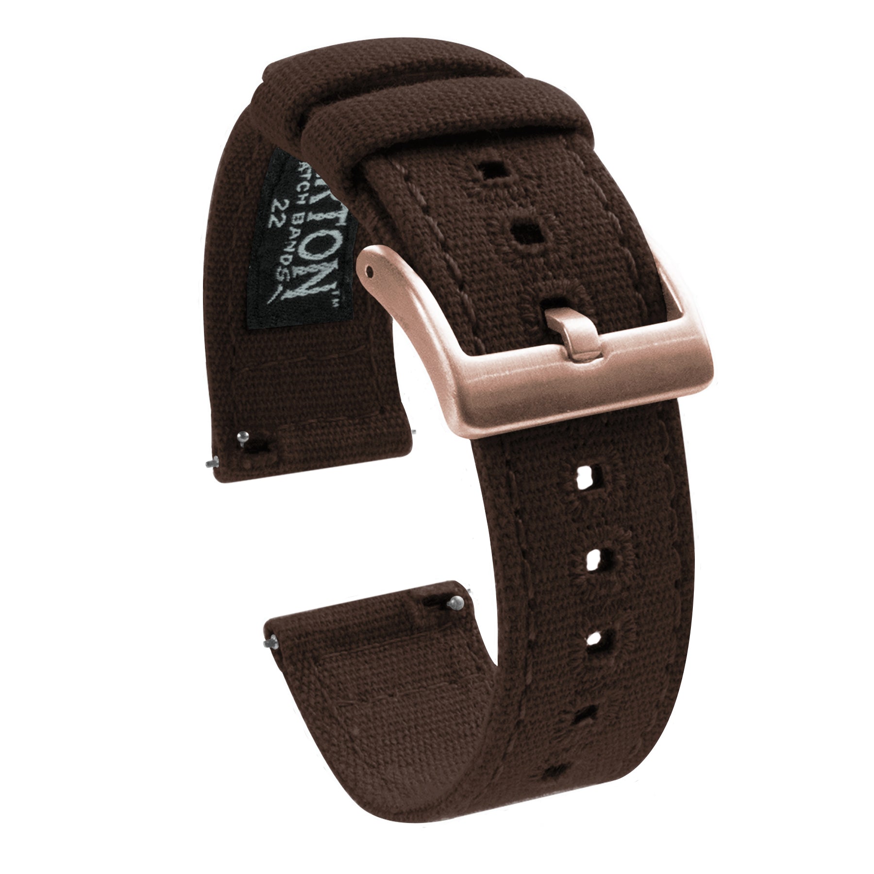 Samsung Galaxy Watch5 | Chocolate Brown Canvas - Barton Watch Bands