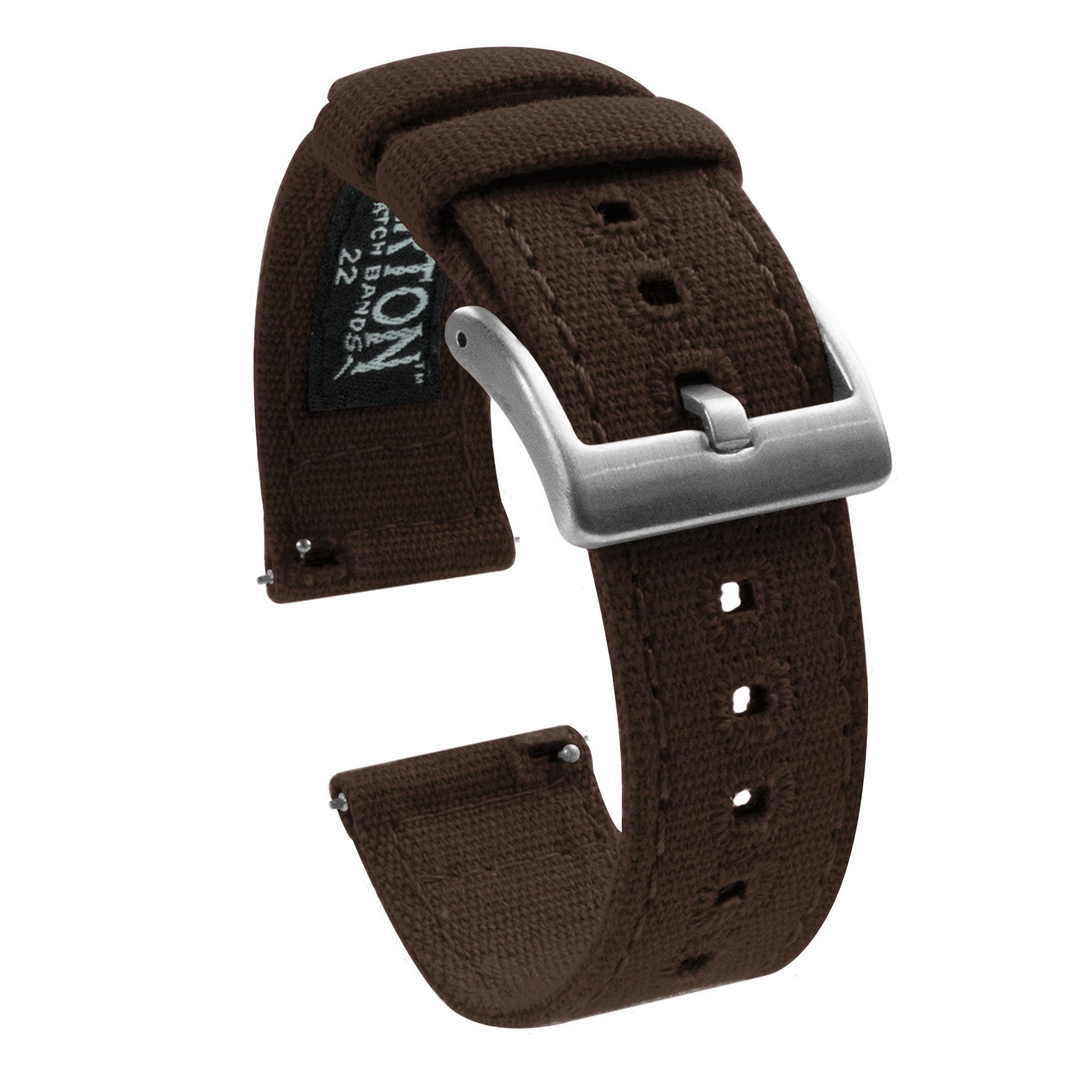 Samsung Galaxy Watch5 | Chocolate Brown Canvas - Barton Watch Bands