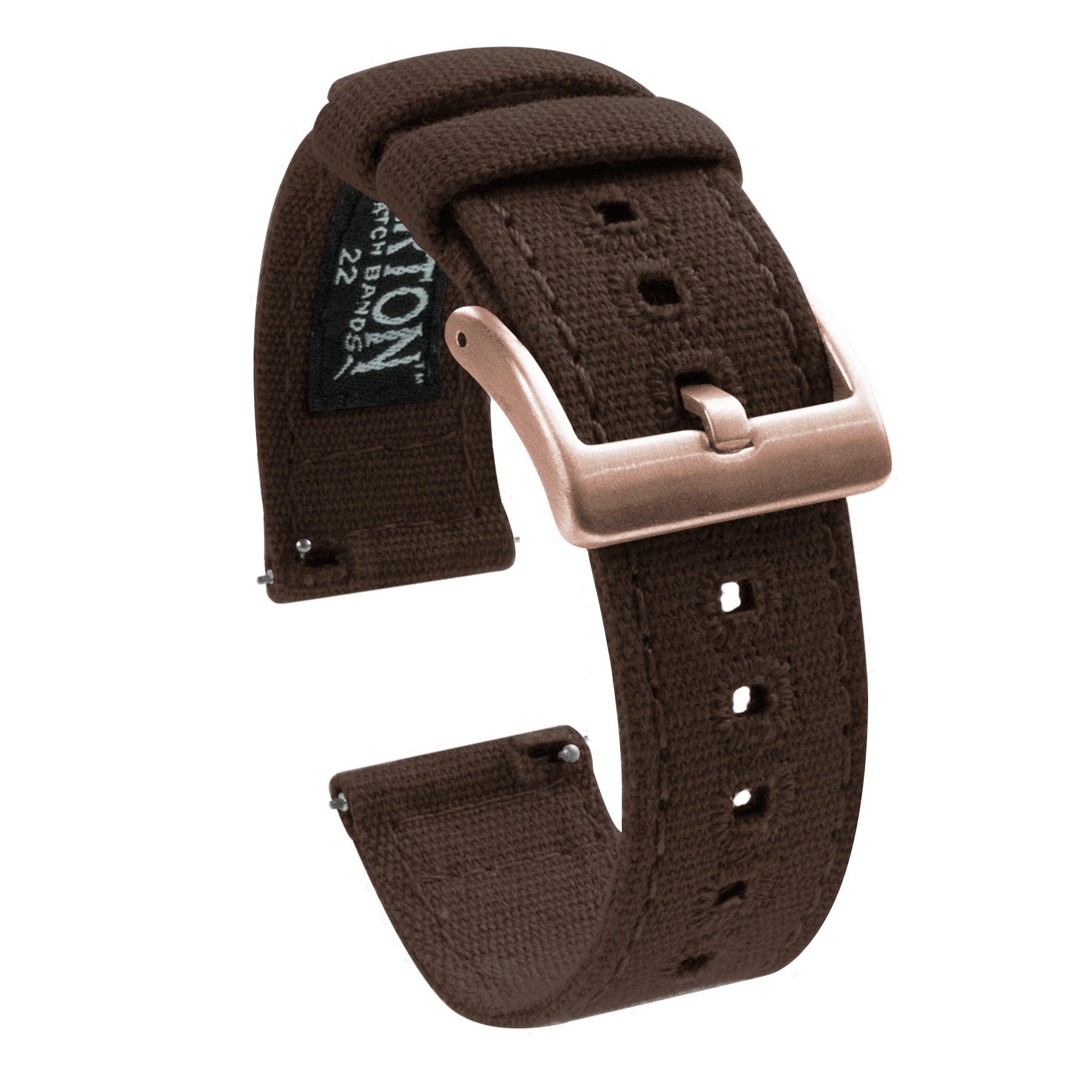 Samsung Galaxy Watch3 | Chocolate Brown Canvas - Barton Watch Bands
