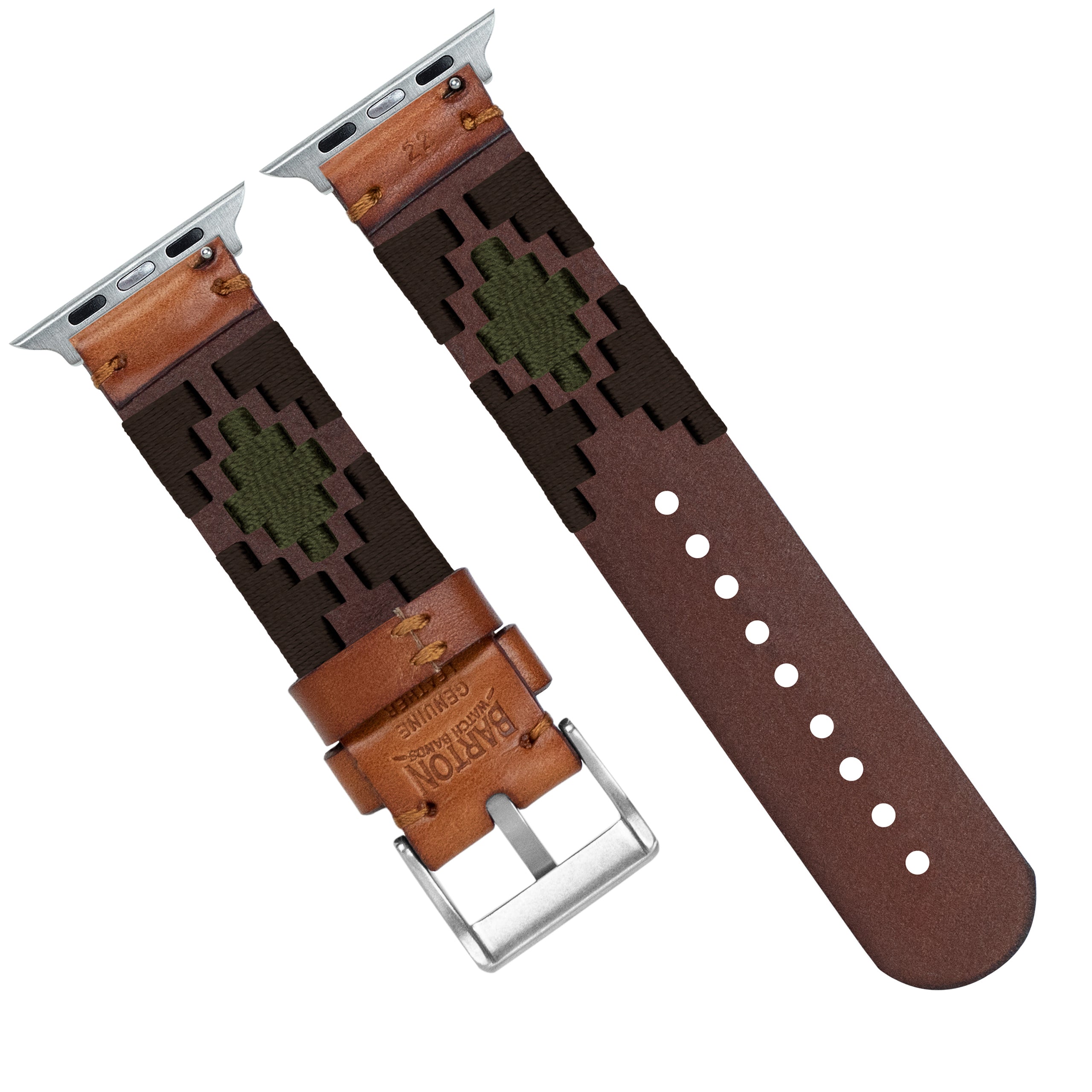 Apple Watch | Gaucho | Brown & Green - Barton Watch Bands