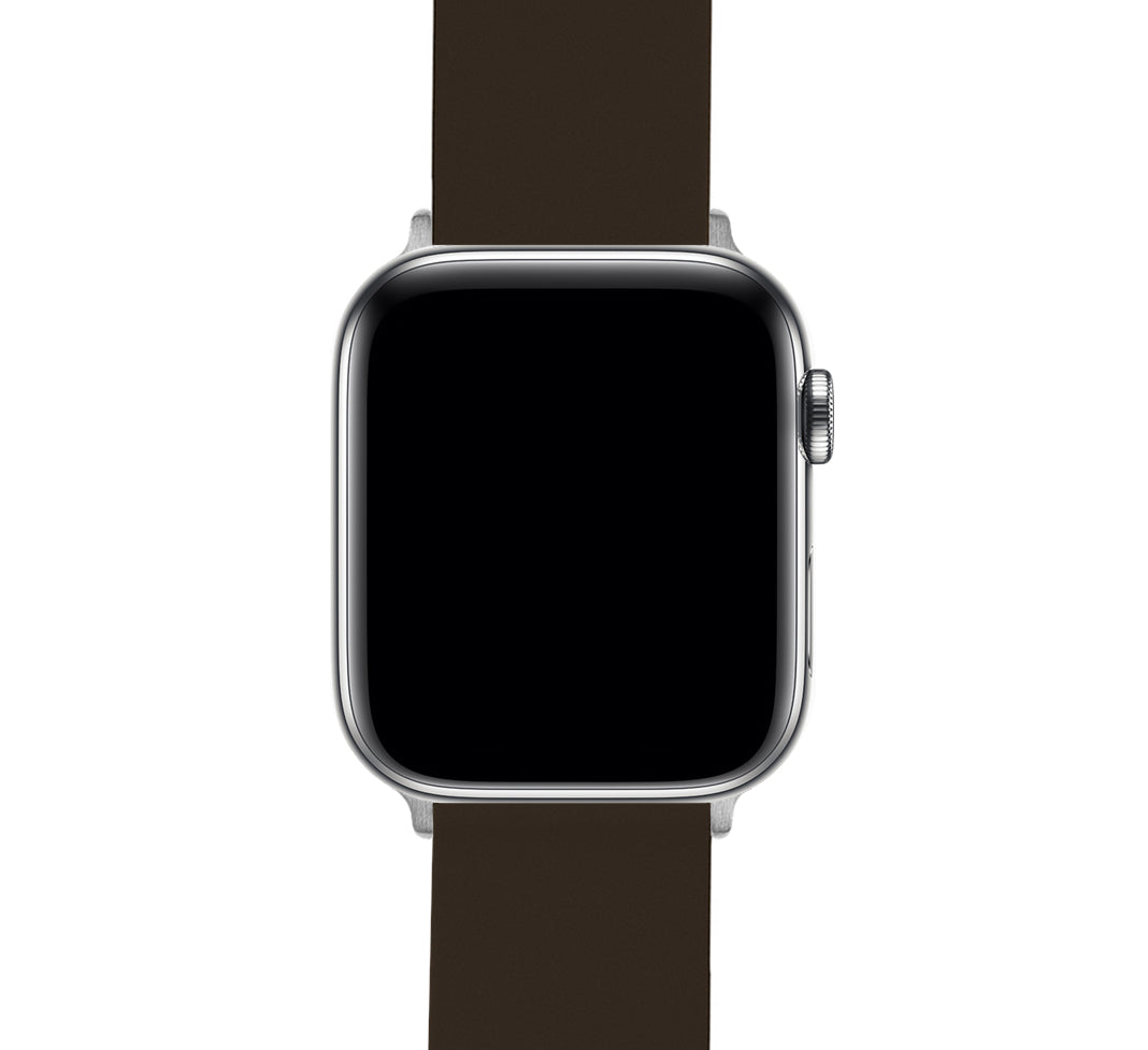 Brown GG apple watch strap
