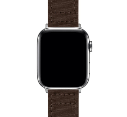 Apple Watch | Chocolate Brown Canvas - Barton Watch Bands